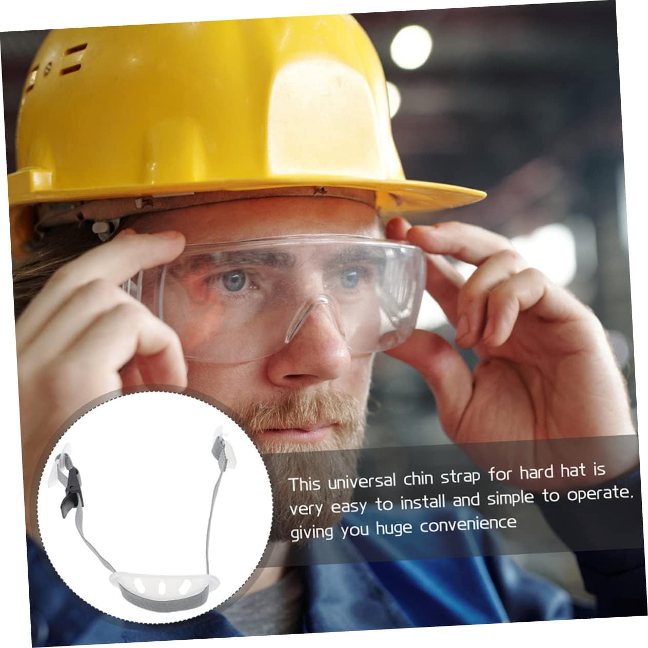 Toddmomy Chin Strap Klein Hard Hat Safety Helmet with Visor Baseball Helmet Face Guard Helmets Hard Hat Chain