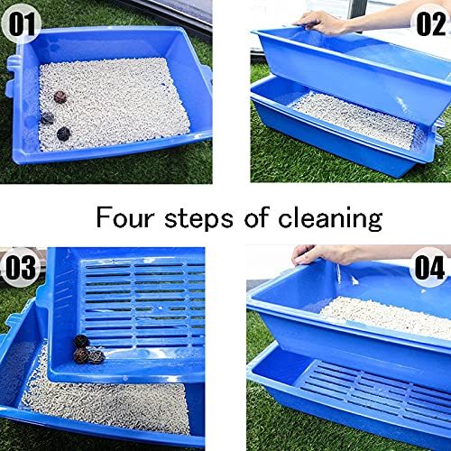 Sanitario Gato Cat Tood stetpan plástico plástico gato caja de arena con bandeja gato conejo pis inodoro para gatos gato gato caja de arena pis alfadilla bandeja entrenador mascota Cajas de arena para