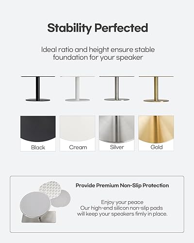 Miniatura 5 de MARBLEHOLIC Emberton - Soporte de altavoz (dorado satinado), para altavoz Marshall Emberton, calidad de sonido óptica, ancho 5.35 pulgadas de alto