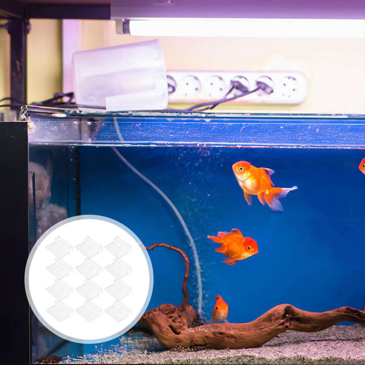Ciieeo 12pcs Rimless Aquarium Lid Clips Acrylic for 8mm Glass Top image 5