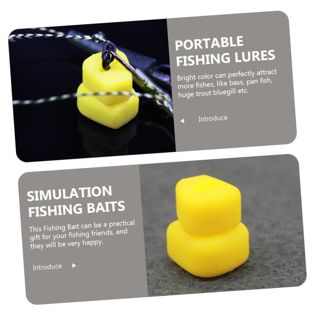 Happyyami 200pièces Leurres De Artificiels Maïs pour Eau Douce Et Salée Appâts Simulés Lifelike Résistants Aux Morsures Faciles à Transporter