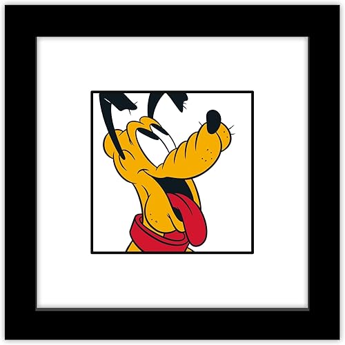 Trends International Gallery Pops Disney Mickey and Friends - Póster de pared de Pluto Expressions Happy Wall Art, 12.00 x 12.00 pulgadas, versión