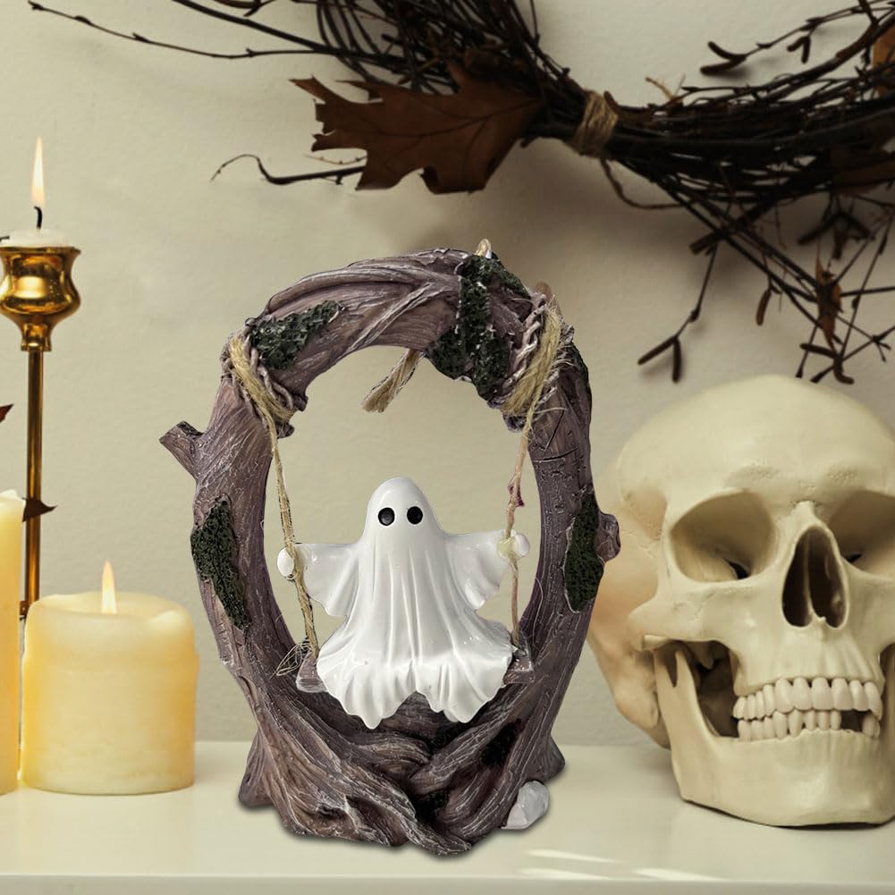 Halloween Cute Swing duch zabawny wiszące ozdoby do biura (A)