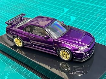 ixo 1/43 日産 スカイライン GT-R R34 ミッドナイトパープル Amazon.co.jp: ixo 1 43 スカイライン GT-R R34 ミッドナイト