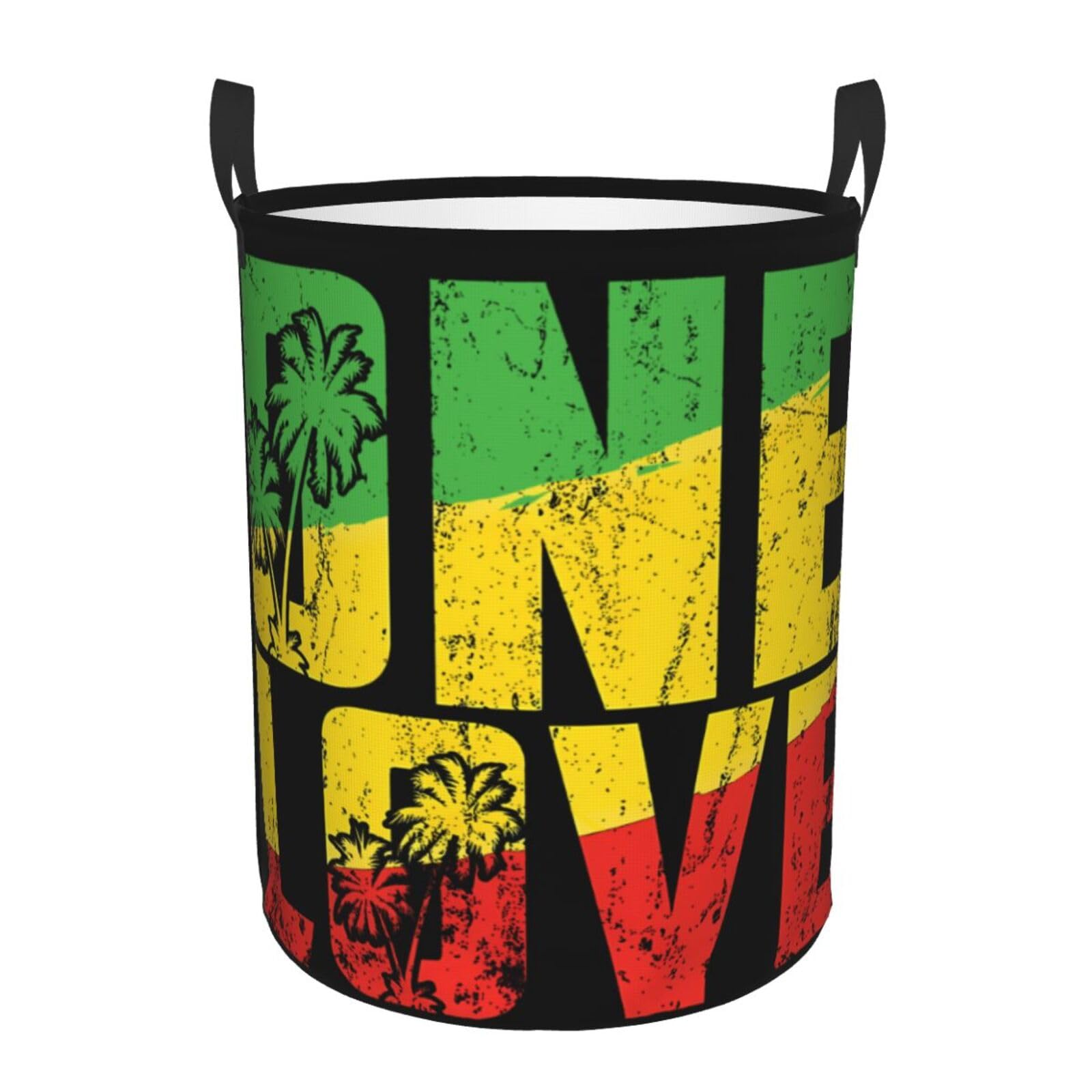 Cesta per Bucato 40X50cm Jamaica Reggae Music Caribbean Cesta Biancheria