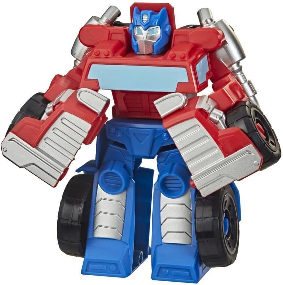Playskool Heroes Transformers Rescue Bots Academy Optimus Prime Converting Toy, 4.5-Inch Action Figure, Toys for Kids Ages 3 and Up