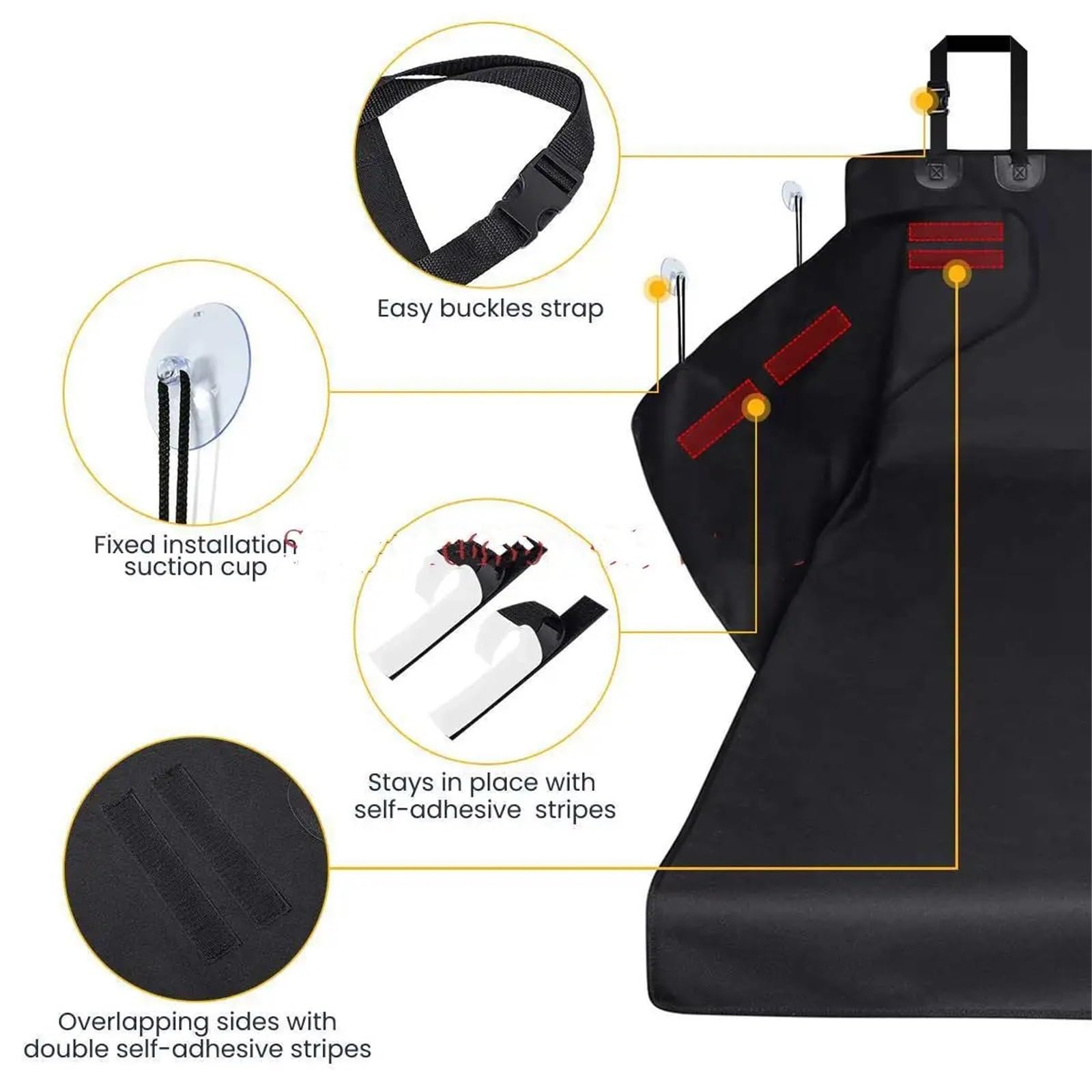 Protector Maletero para Alfombrilla para Maletero de Coche para Perro, Hamaca, Funda para Asiento de Mascota, Impermeable y Resistente a la Suciedad