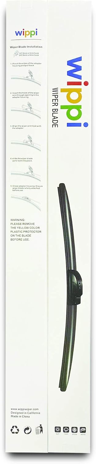 Wippi 18 +18 inch OEM Quality Premium All Season Windshield Wiper Blades (set of 2)