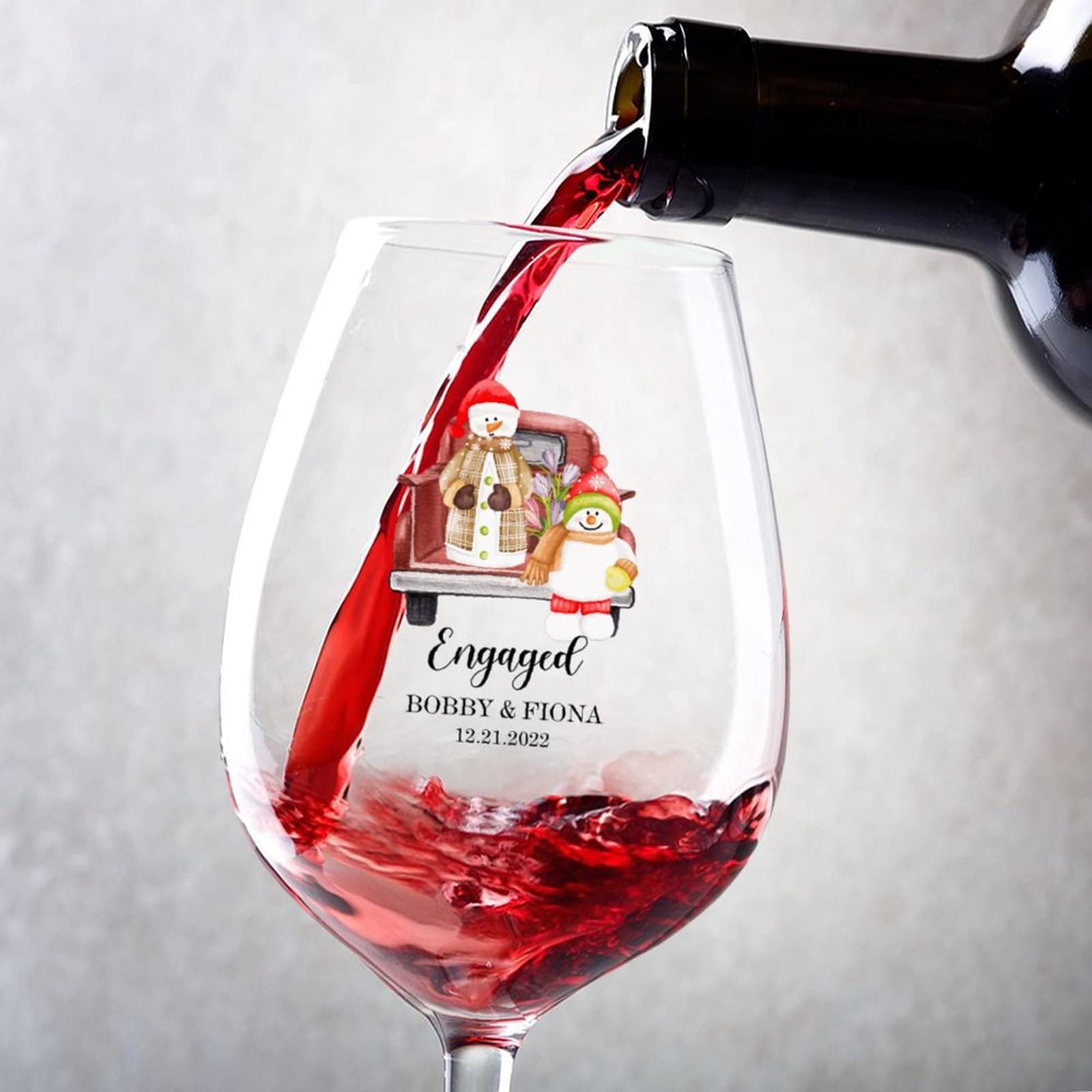 Verres à vin rouge 500 ml à tige longue en cristal de haute clarté pour célébration