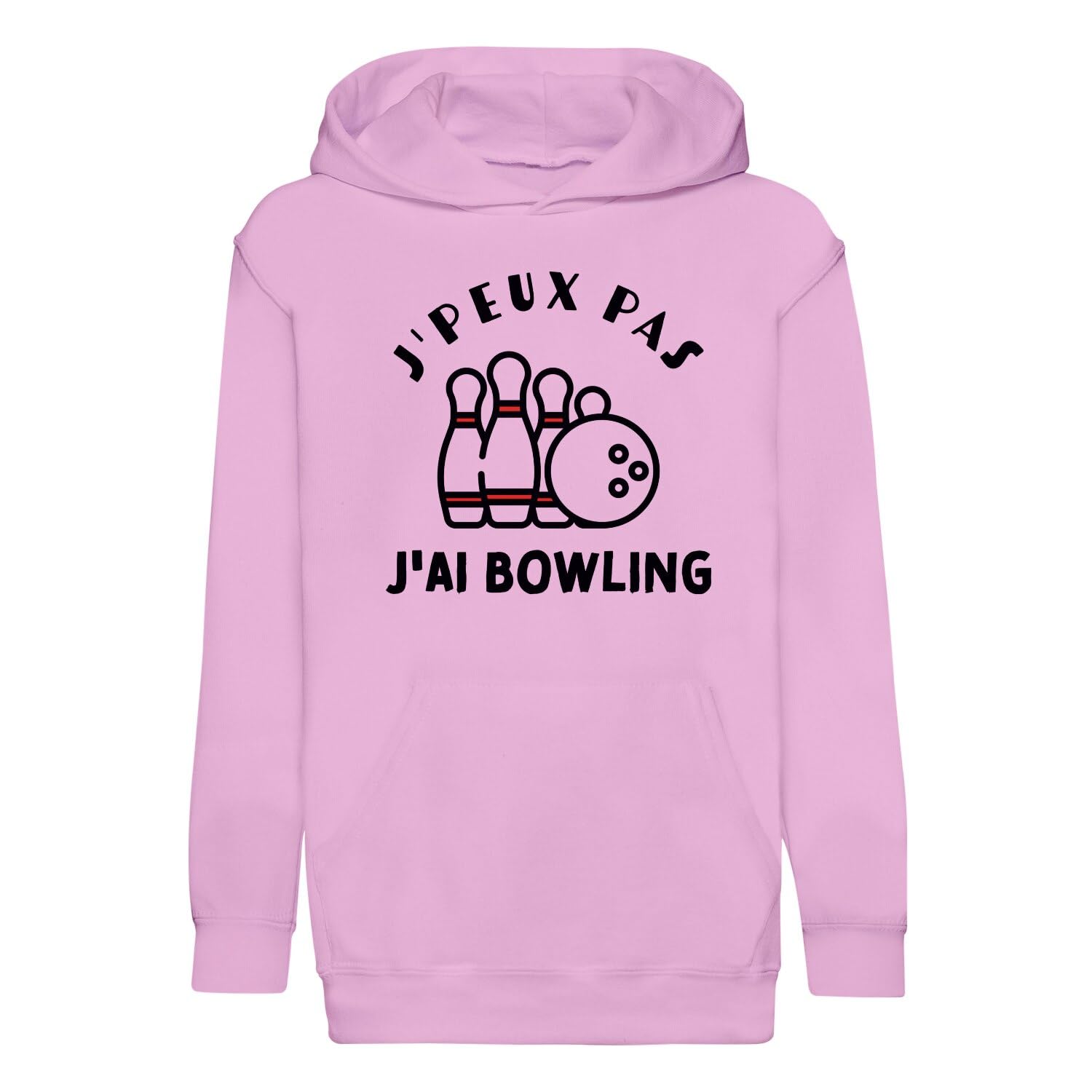 Sweat à capuche enfant confortable et résistant pour le bowling