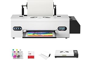 A3 DTF Impresora para Imprimir Camisetas: Máquina de Impresión por Transferencia L1800...