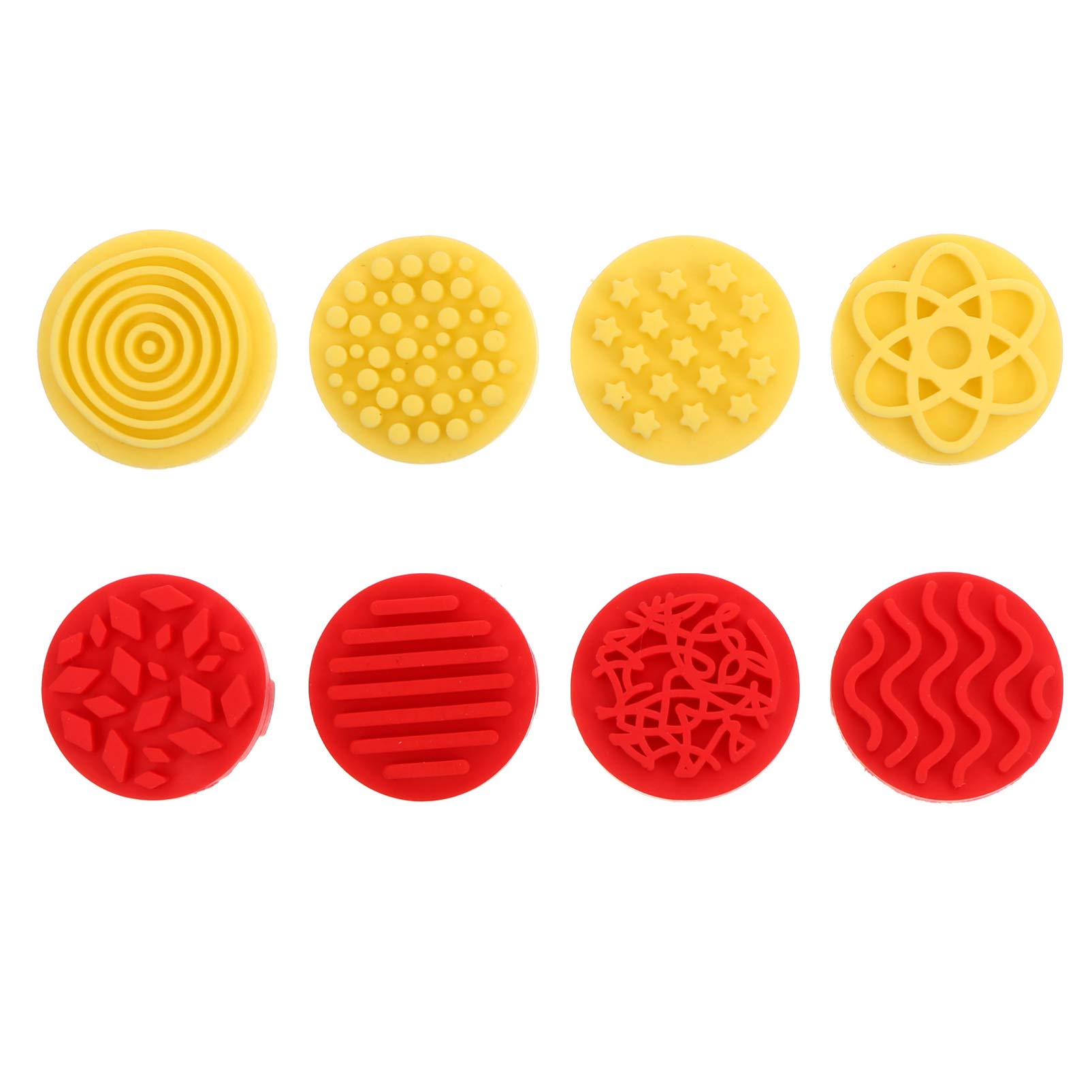 STOBOK 8pcs Rubber Painting Stamps Toddlers Finger Stamps Flower Geometric Various Pattern Stamps DIY Graffiti Ink Stamps for Painting Drawing Card Making