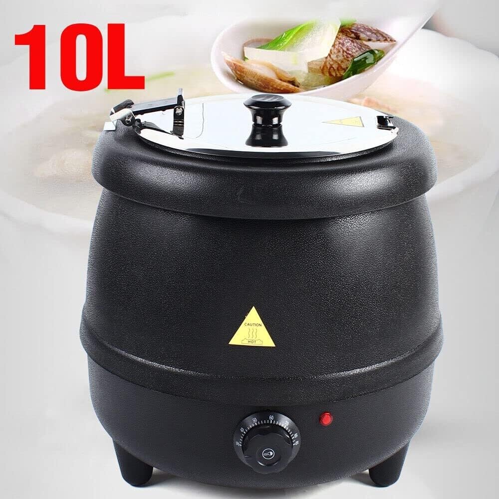 Scaldavivande Elettrico da banco da 10 Litri per ristoranti Commerciali, 400 W, per zuppe, Catering, Buffet