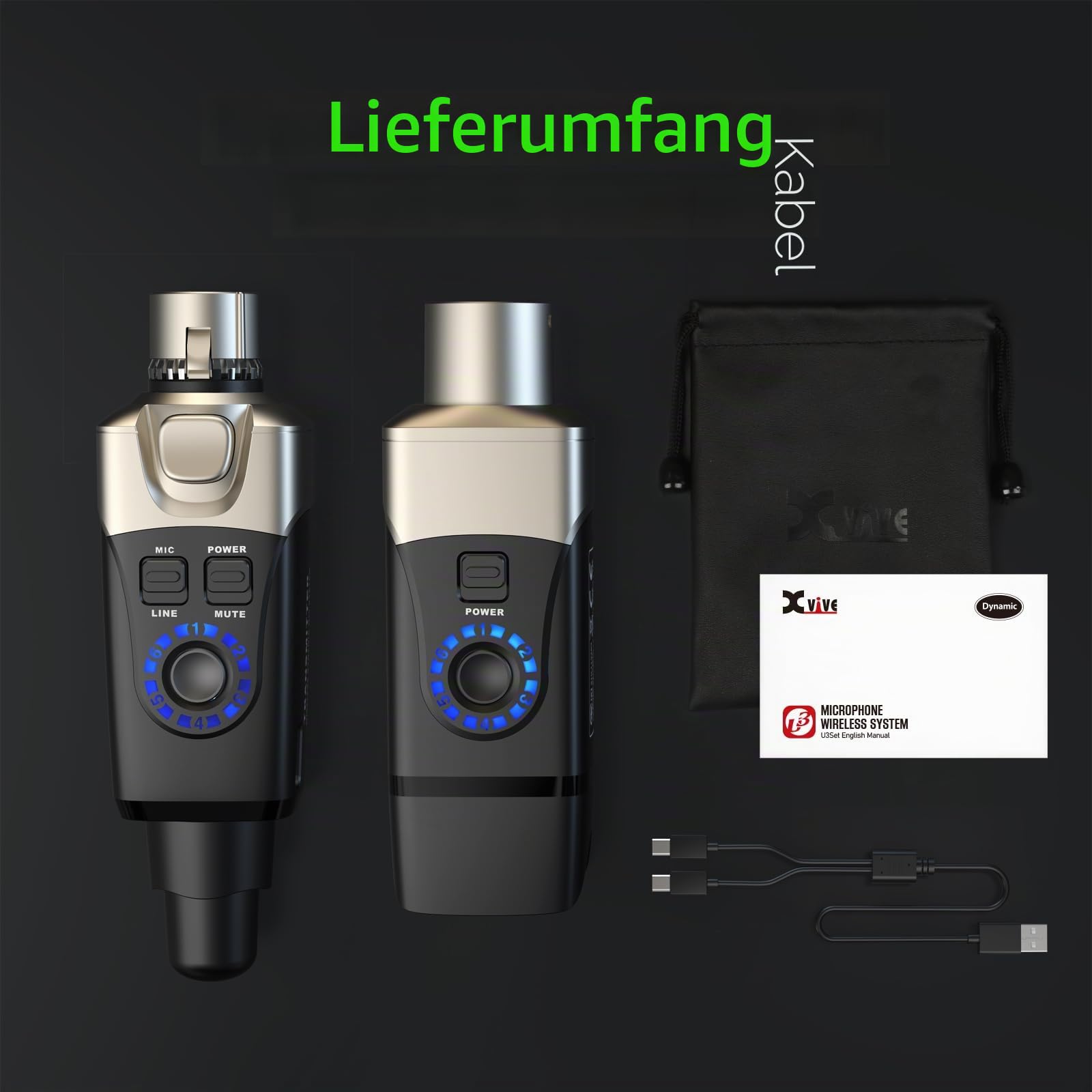 X-Vive Xv-U3 Wireless Microphone System