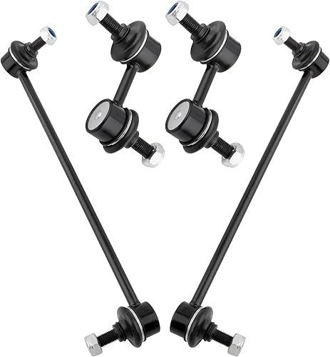 BOXI 4 kits de eslabones de barra estabilizadora delantera y trasera K7431 K7430 K7432 para Chrysler Sebring 2001-2005 para Dodge Stratus 2001-2005,