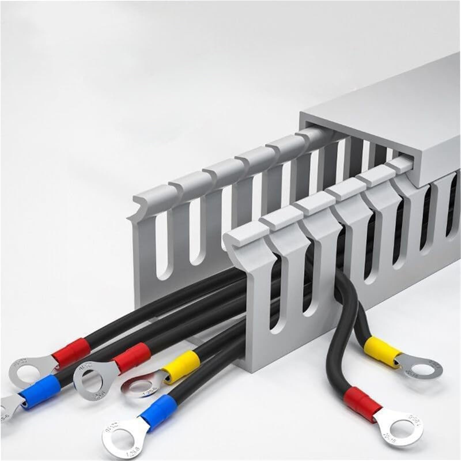 canaleta Cables Placa De Cubierta para Ocultación De Cables Montada En La Pared, De 39,3 Pulgadas De Longitud para Oficina/hogar/Escuela/Escritorio De(18 pcs,W H 60mm x 60mm)