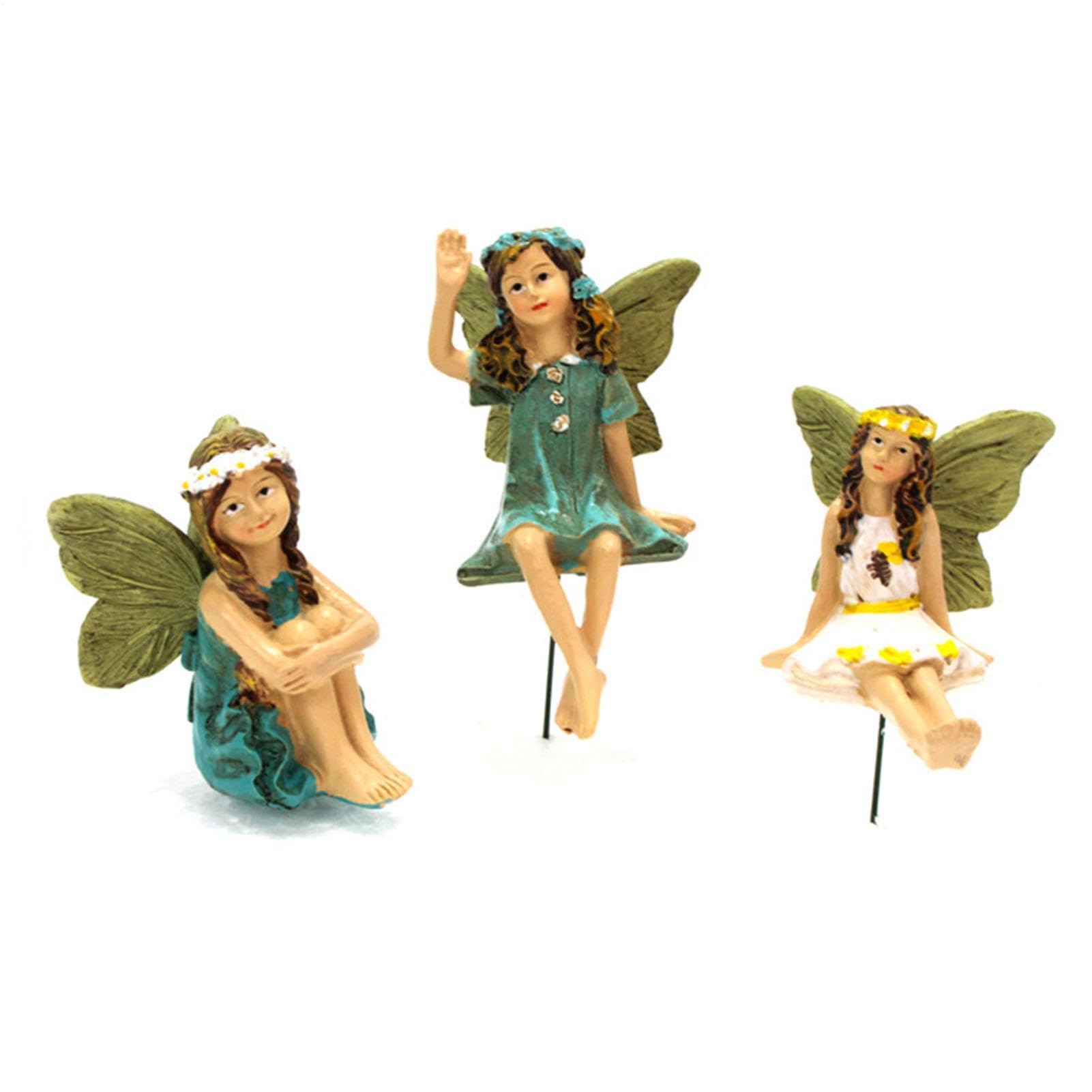 Kleine Feenfiguren 6 Stück Garten Dekoration Feenstatuetten