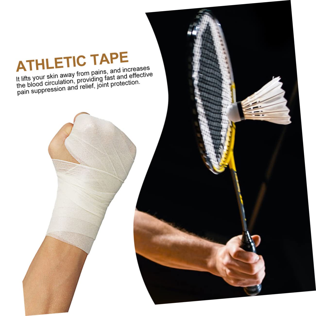 FOMIYES 5 Rolls Sports Tape Wristbands Climbing Tape Wrists Hands Tape Bandage Athletic Sports Bandage Sports Wrist Tape Gloves for Bathing Wrist Tape Sponge