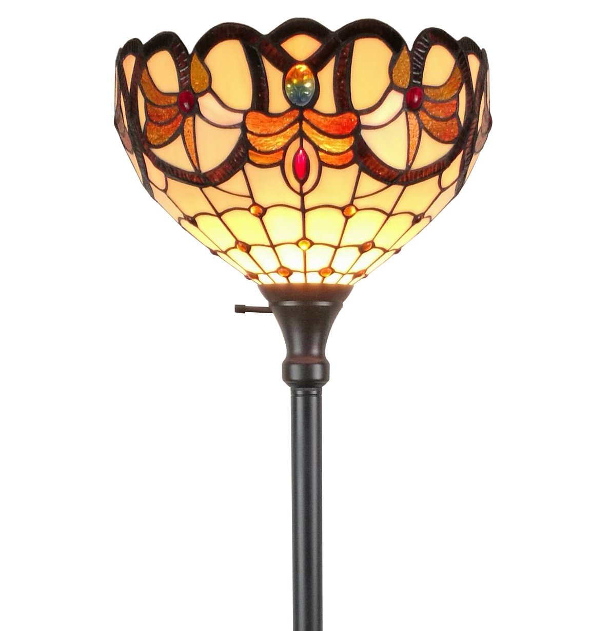 amora lighting tiffany style floor lamp