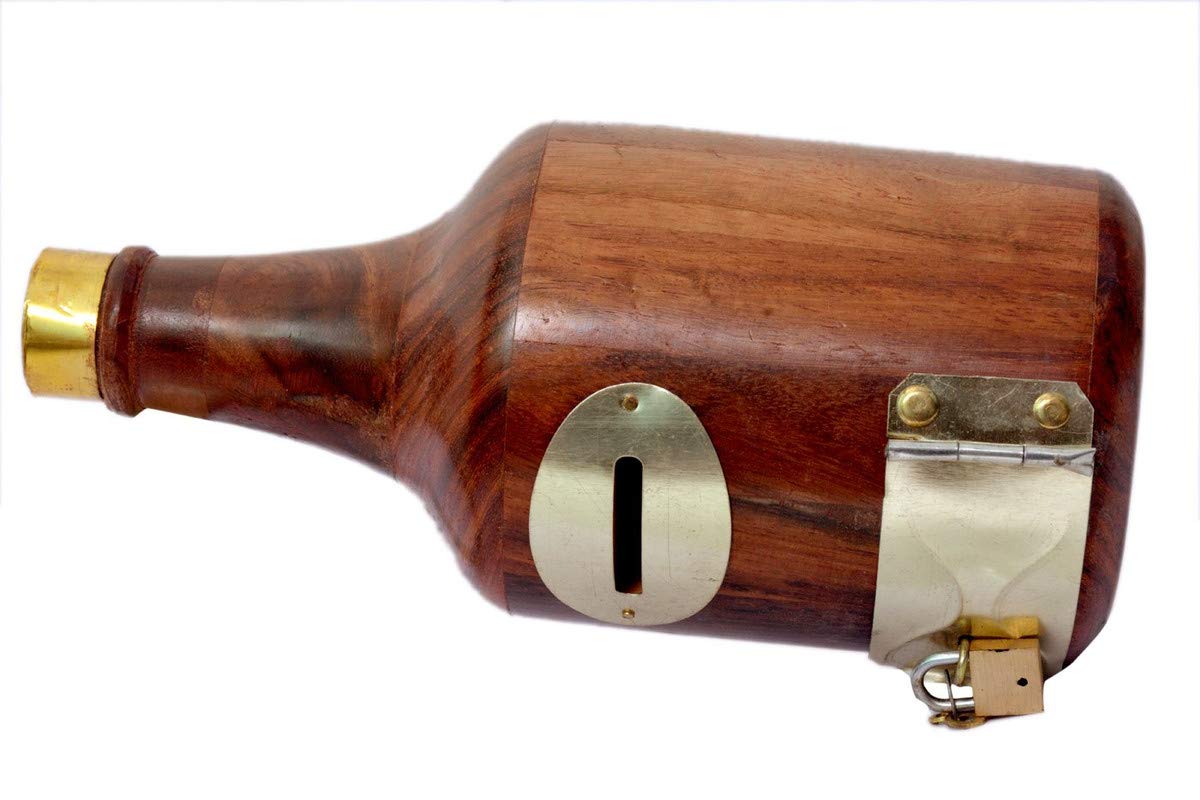 Wooden Money Box [ Bottle Shaped]-image-39
