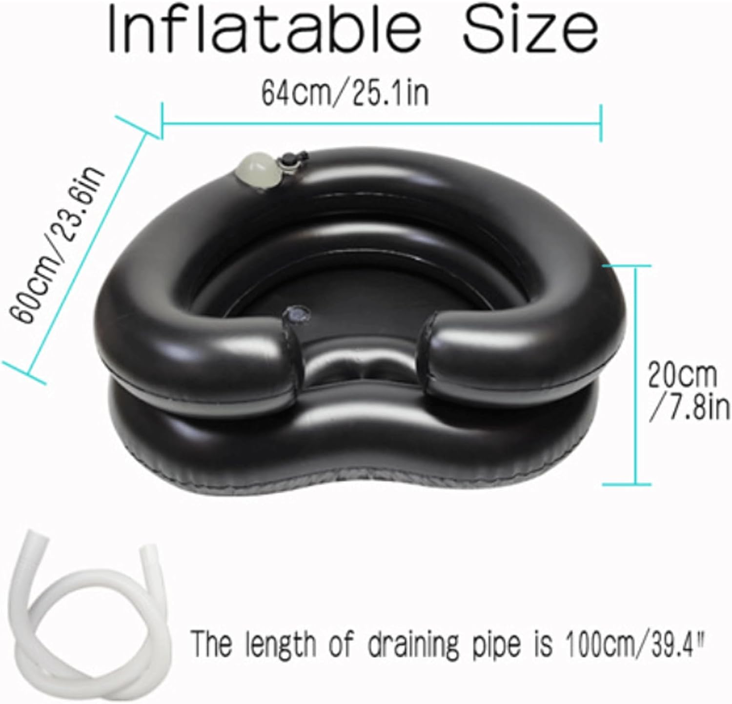Hair Wash Tub Hair Wash Tub Inflatable Shampoo Basin Portable Shampoo Bowl Hair Washing Basin for Bedridden Disabled Injured Hair Wash Tray
