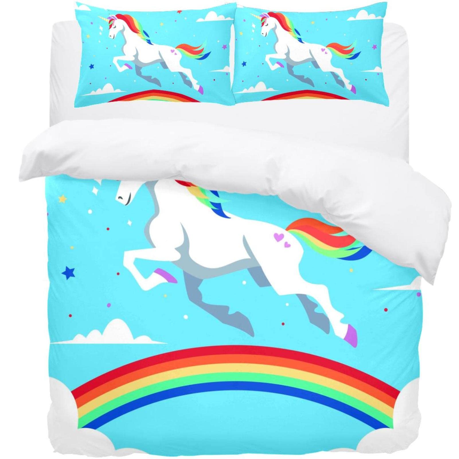 Parure de lit licorne thermique et moelleuse pour un sommeil régulé