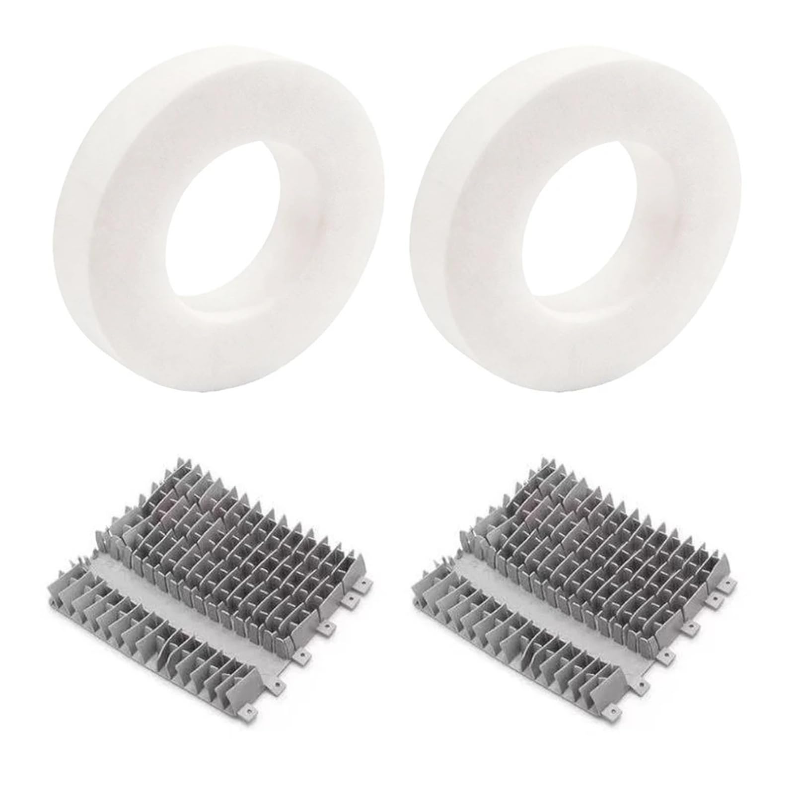 Pool Cleaning Upgrade Climbing Brush Set Replacement Rings Improved Climbing Ability Cleaning Efficiency 4 8 Easy Installation(4pcs)