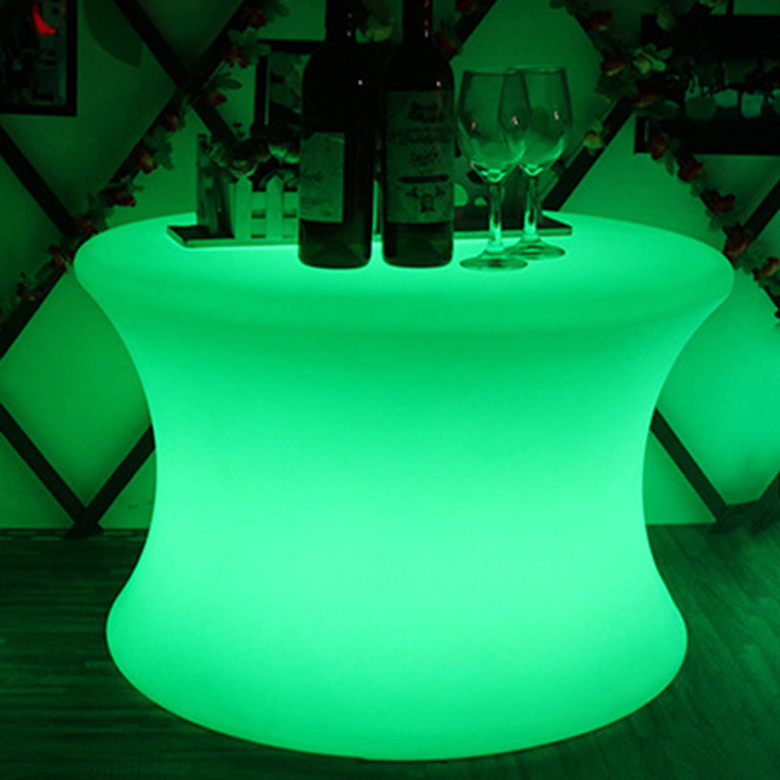 LOYALHEARTDY 15.7" LED Light Cube Stool 16-Color Cube Chair Light Waterproof Color Changing Side Table Party Pool Night Light Glow Furniture for Terraces, Bars, Restaurants, Road Beautification