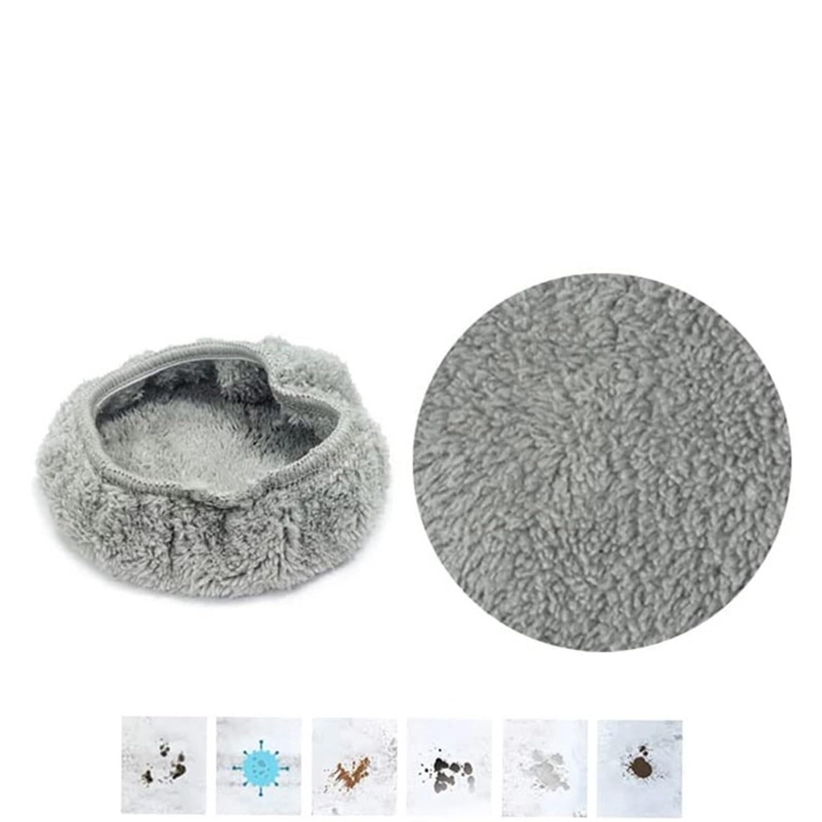 Paño De Fregona For Limpieza De Vidrio De Microfibra, Trapo De Limpieza De 2 Lados For Limpiador De Ventanas Redondo Universal, Paños De Fregona De Toalla Al Vacío(18pcs)