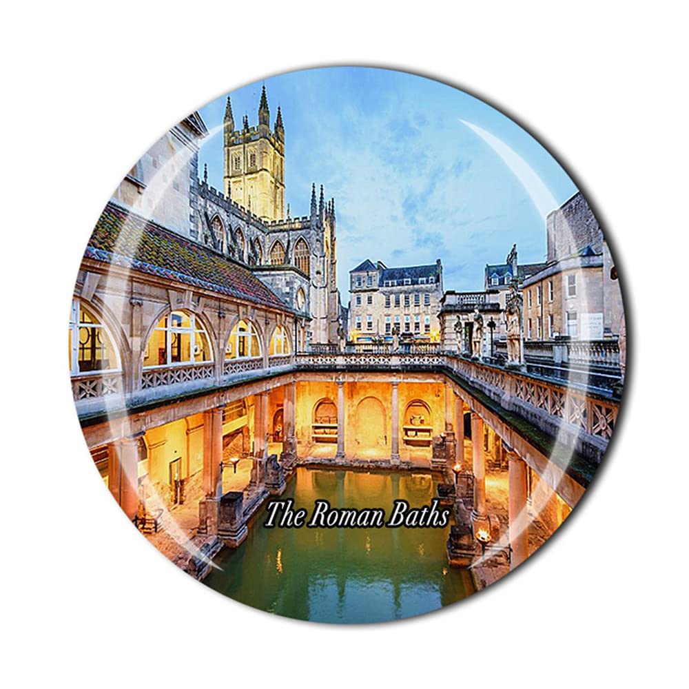 The Roman Baths England Fridge Magnet Bath Souvenir Gift Crystal Magnetic Sticker Collection