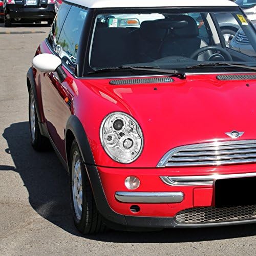 Chrome Clear Halo Projector Head Lights Made For And Compatible With 2001-2005 Mini Cooper