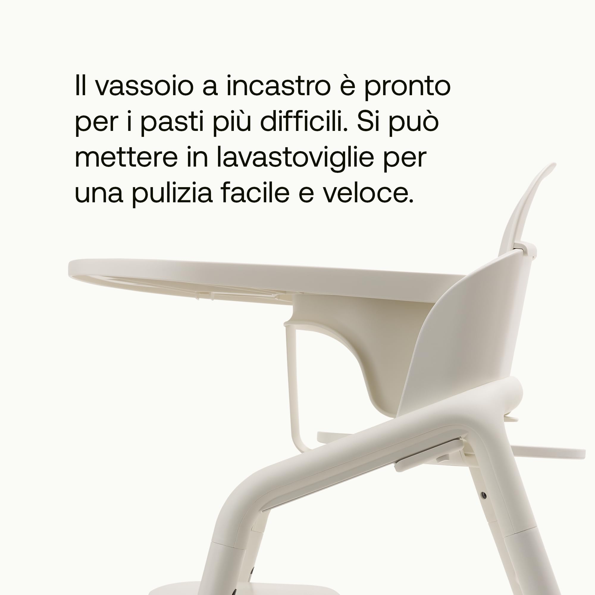 Bugaboo Giraffe Pic-nic per Set Baby della Sedia Evolutiva Bugaboo Giraffe, Igienico, Facile da Pulire, Lavabile in Lavastoviglie, Si Inserisce con 1 Clic, Bianco