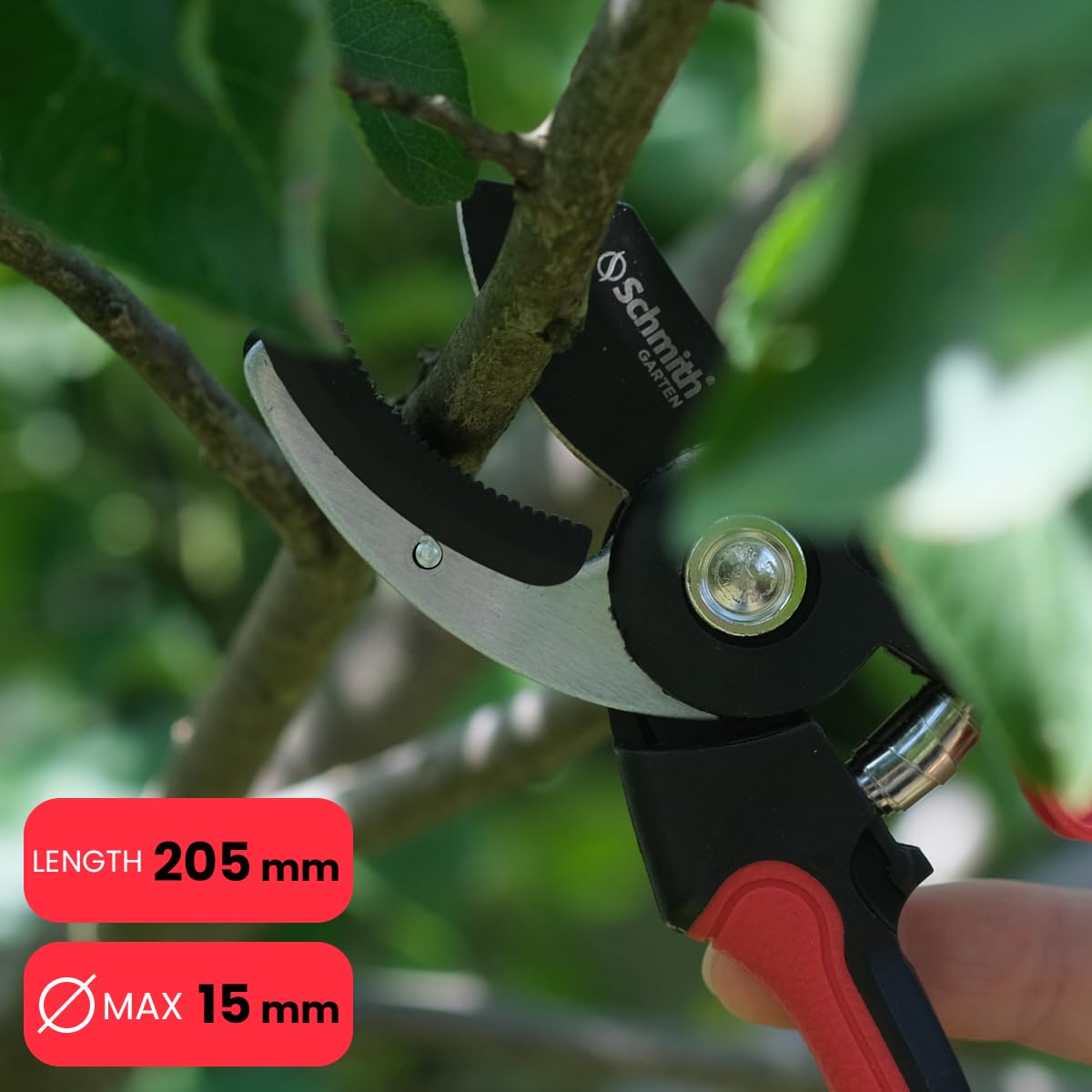 Astschere - Gartenwerkzeug Set 3-teilig - Gartengeräte - Gartenschere für Schneiden mit SK5 Stahlklingen, Ergonomische Griffe, Pflege im Garten