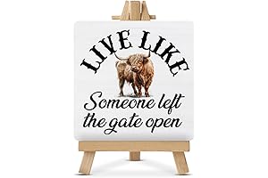Inspirational Motivational Desk Sign Decor Positive Live Like Someone Left The Gate...