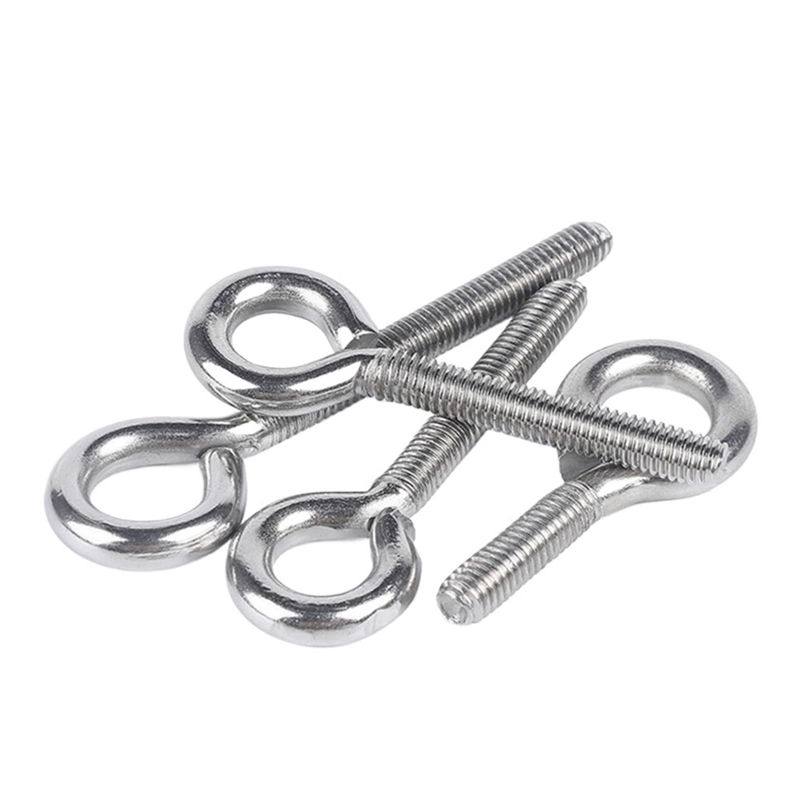 crochets à œil vissés,Crochets de plafond en méta, Vis à œil de mouton en acier inoxydable M4M10 304, crochet fermé avec vis à anneau(M5x20mm(10PCS))