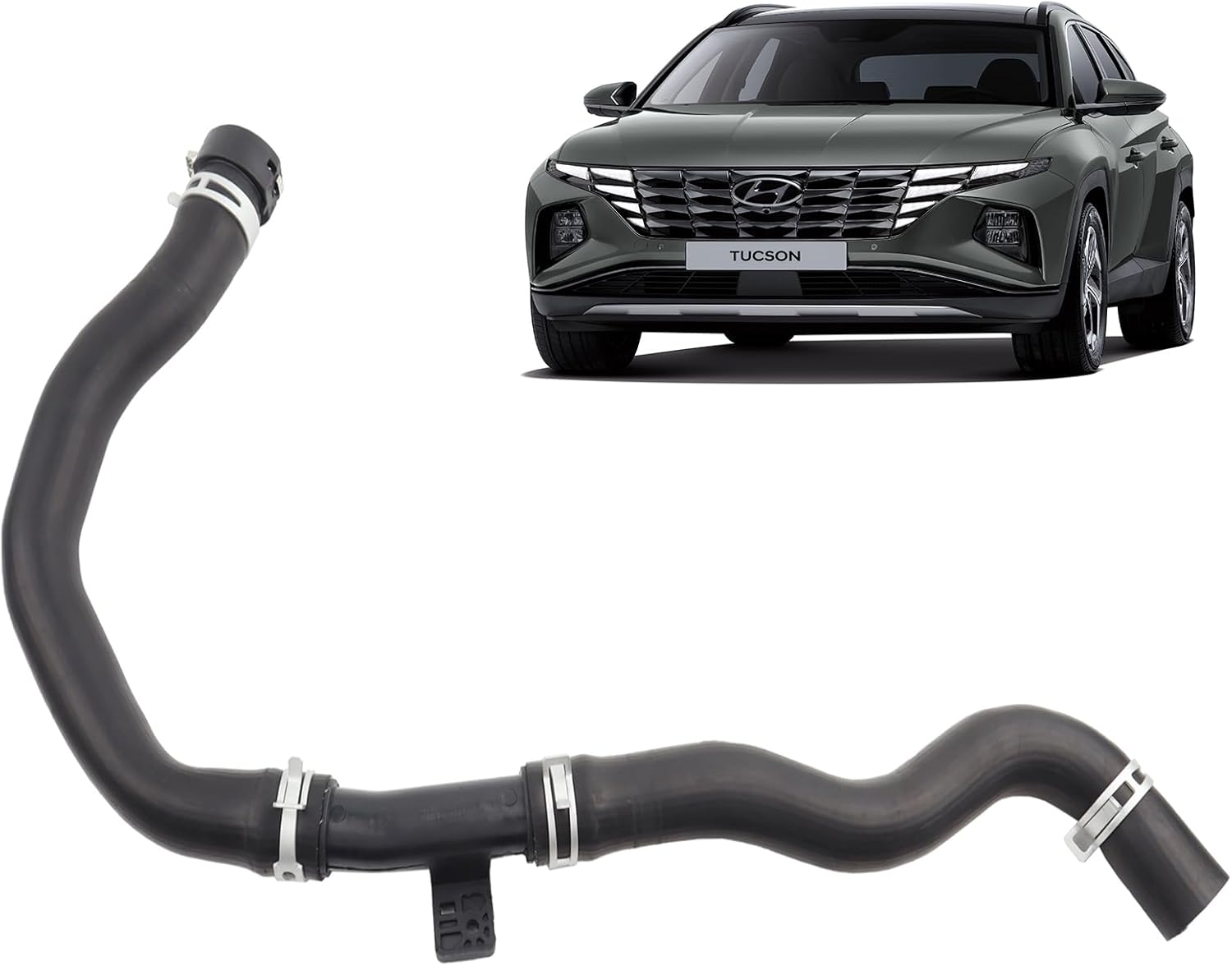 MUCO New Upper Radiator Hose 25414-D3500 Compatible with Hyundai Tucson 2.0 2016 17 18 19 20 2021 Radiator Coolant Water Hose Upper or Lower