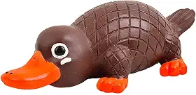 Brinquedo Interativo para Cães Que Faz Barulho, ótimo para Mordidas Fortes, Ideal para Raças Pequenas, Médias E Grandes, para Limpeza, Marrom