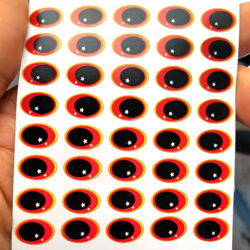 240 piezas ojos artificiales para señuelos de pesca 7.5mm y 9mm miniatura 7