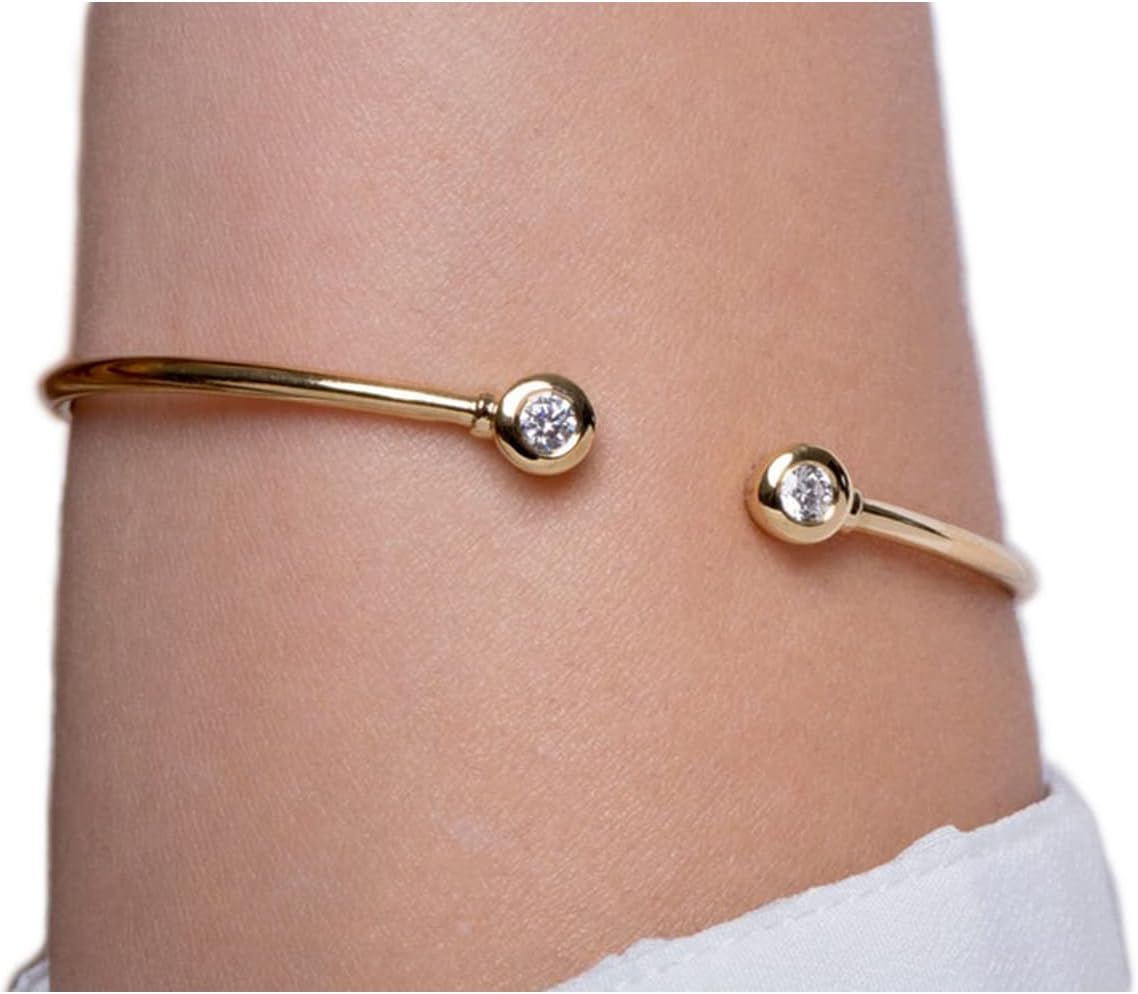 Elegant jewel box Breathtaking diamond bangle bracelet, Diamond bracelet for women in solid gold 9k,14k&18k