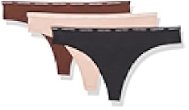 womens Luxe Comfort Micro Stretch Thong Panties, 3 Pack