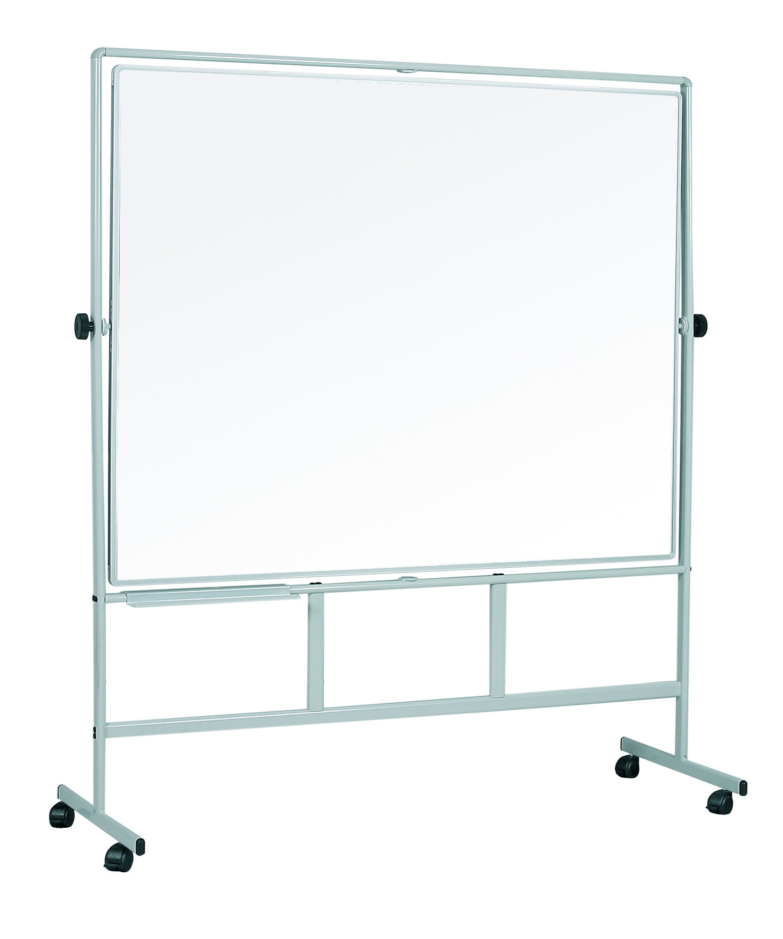 Bi-Office Revolver Plus, Double-Sided Dry Erase Magnetic Board, Plain/Plain, 120 x 90 cm