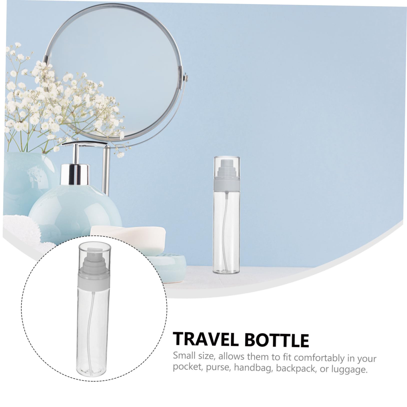 minkissy 5 Set Di Contenitori Da Viaggio Per Liquidi Flacone Spray Dispenser Piccolo Flacone Spray Per Viaggi 2 Pezzi * 5