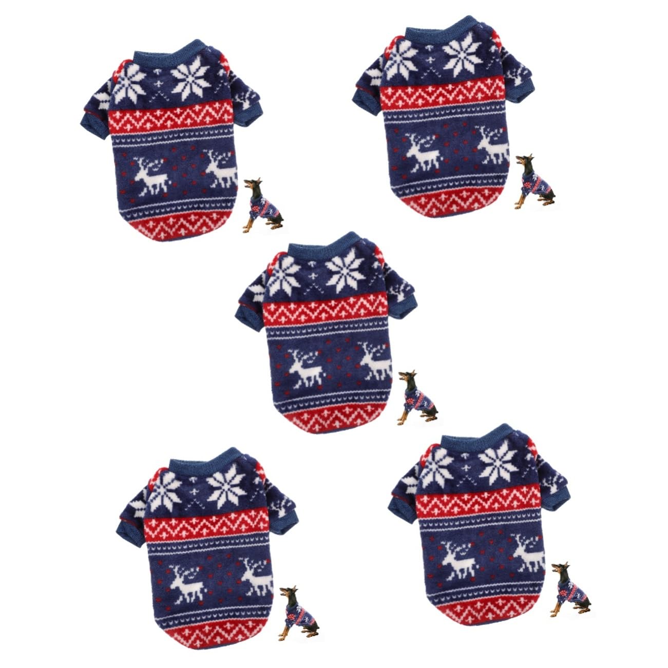 Pull de Noël pour animaux Mipcase idéal pour les photos de famille et soirées au coin du feu