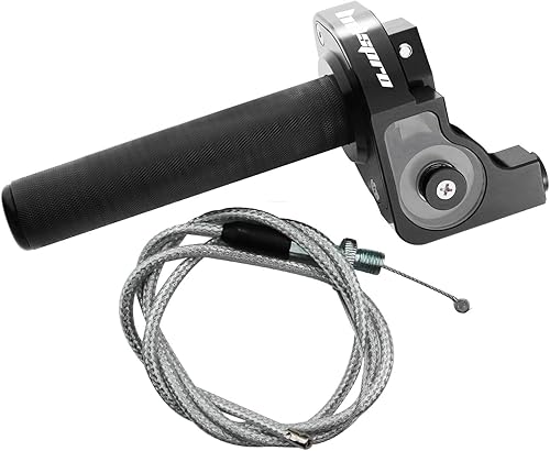 Universal Motorcycle Racing - Cable de acelerador de aluminio CNC de 0.866 in para KLX CR CRF EXC XR TTR CB SSR CRF50 CRF230 50 70 110 IRBIS 125 230