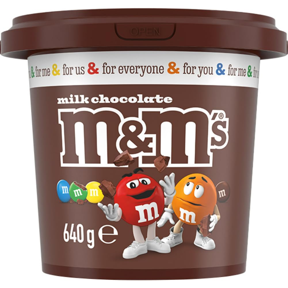 M&M's Milk Chocolate Snack and Share Party Bucket 640g - 640 g (Pack of 1)