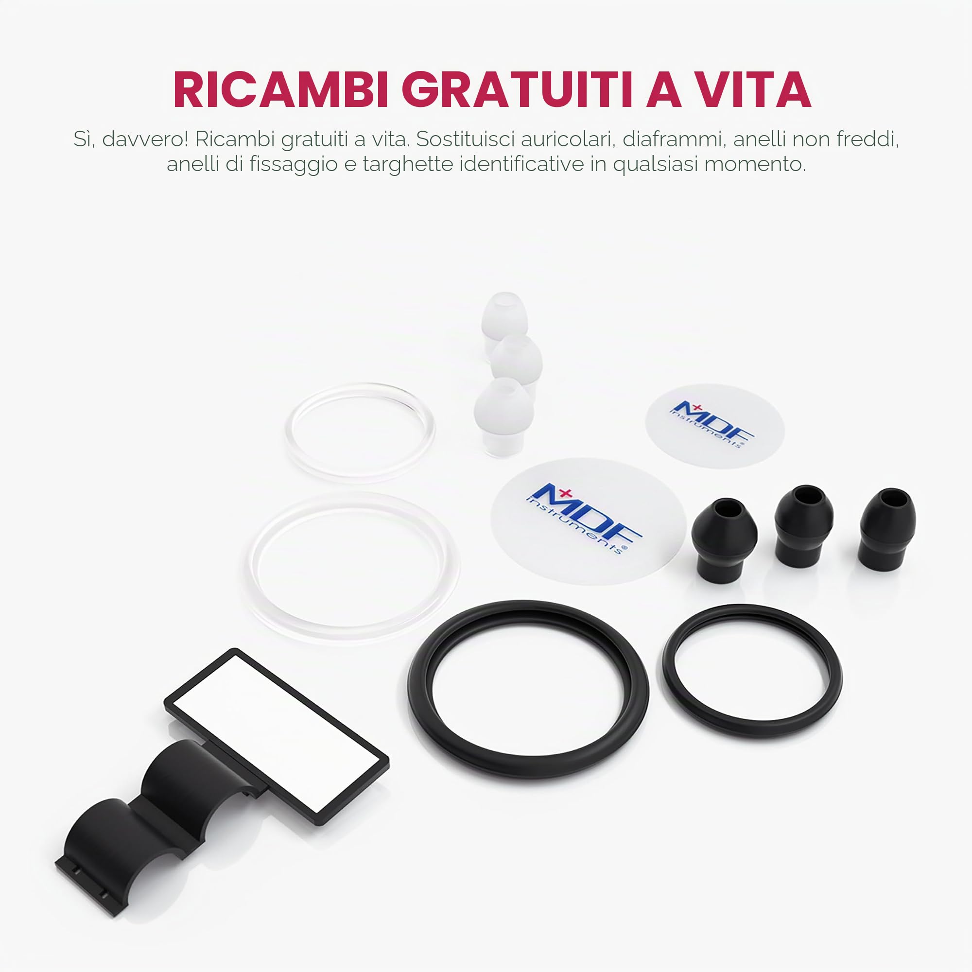 MDF Instruments, MD One Stetoscopio in acciaio inox premium della a due testine - Garanzia a 30 anni & Programma-componenti-gratuite-a-vita - Edizione in Oro 22K - Nero - 22K oro e nero (MDF777-K11)