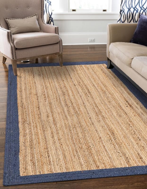Tapis de sol en jute pour réchauffer l'ambiance du salon