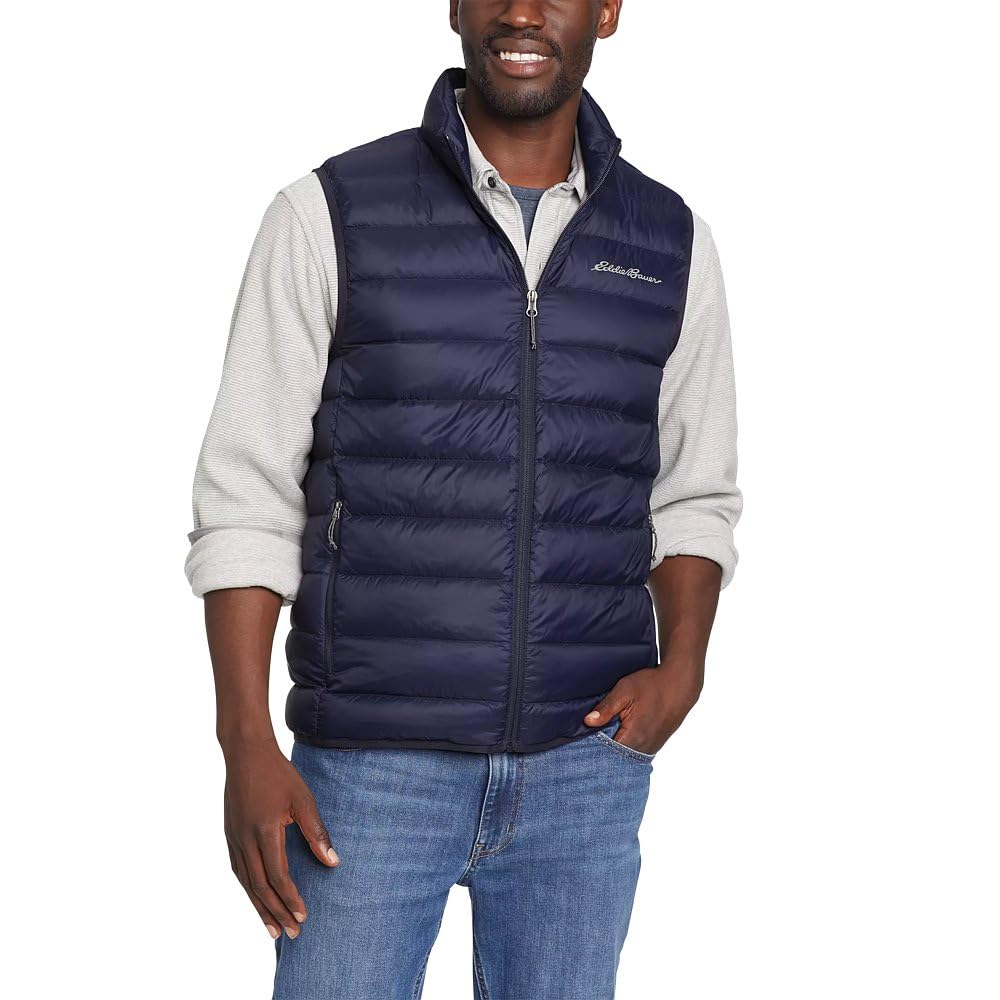 Photo 1 of Eddie Bauer Men's CirrusLite Down Vest Small Atlantic Recycled