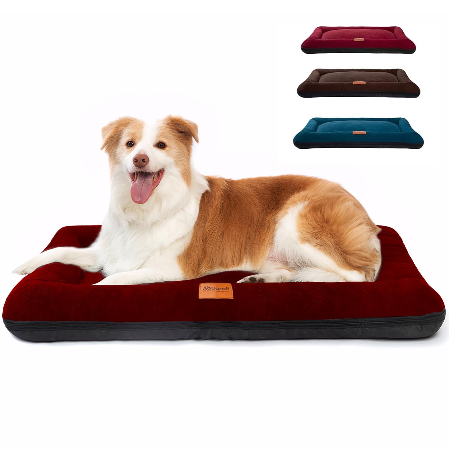 Indestructible Dog Crate Bed Mat - Chew Proof Washable Pet Mat With Hidden Zipper & Anti-Slip Bottom
