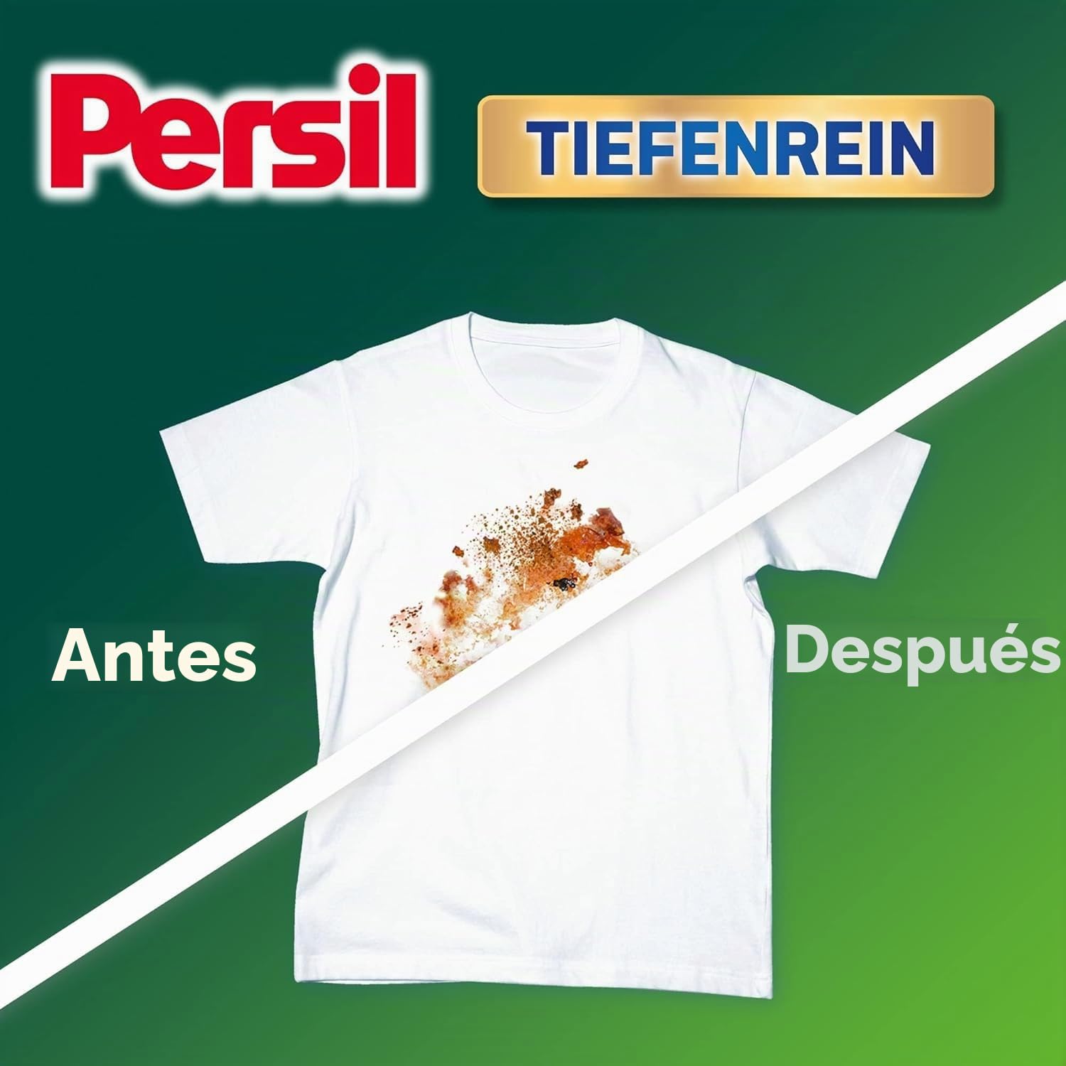 Persil Polvo universal de limpieza profunda (75 lavados), detergente completo para ropa pura y frescura higiénica para la máquina, eficaz de 20 °C a 95 °C